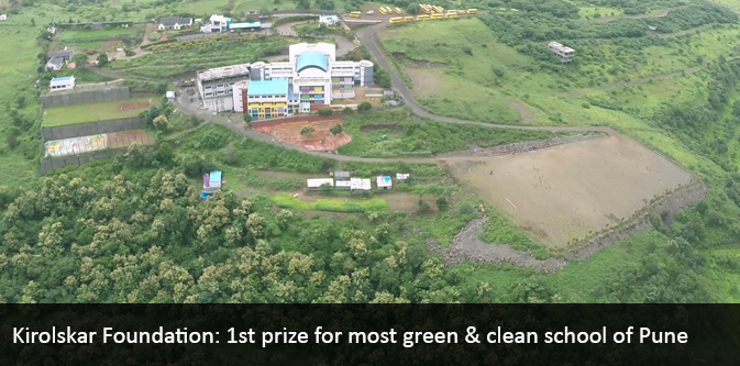 Kirolskar Foundation 1st prize for most green & clean school of Pune